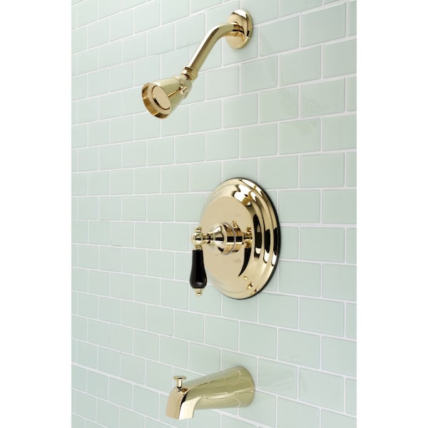 KB3632PKL Tub And Shower Faucet, Polished Brass